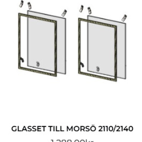 Morsö 2110/2140 Glas eldstadslucka Morsö 2110/2140 Glas eldstadslucka