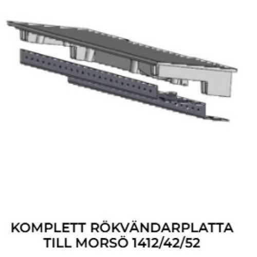 Komplett rökvändarplatta till Morsö 1412/42/52 Komplett rökvändarplatta till Morsö 1412/42/52